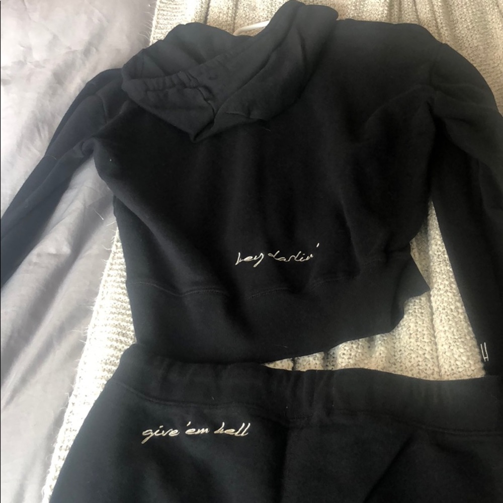 Shop fletch black sweat suit